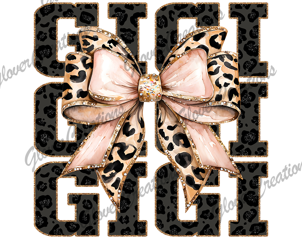 GiGi Bow Direct to Film Ready to Press Heat Transfers