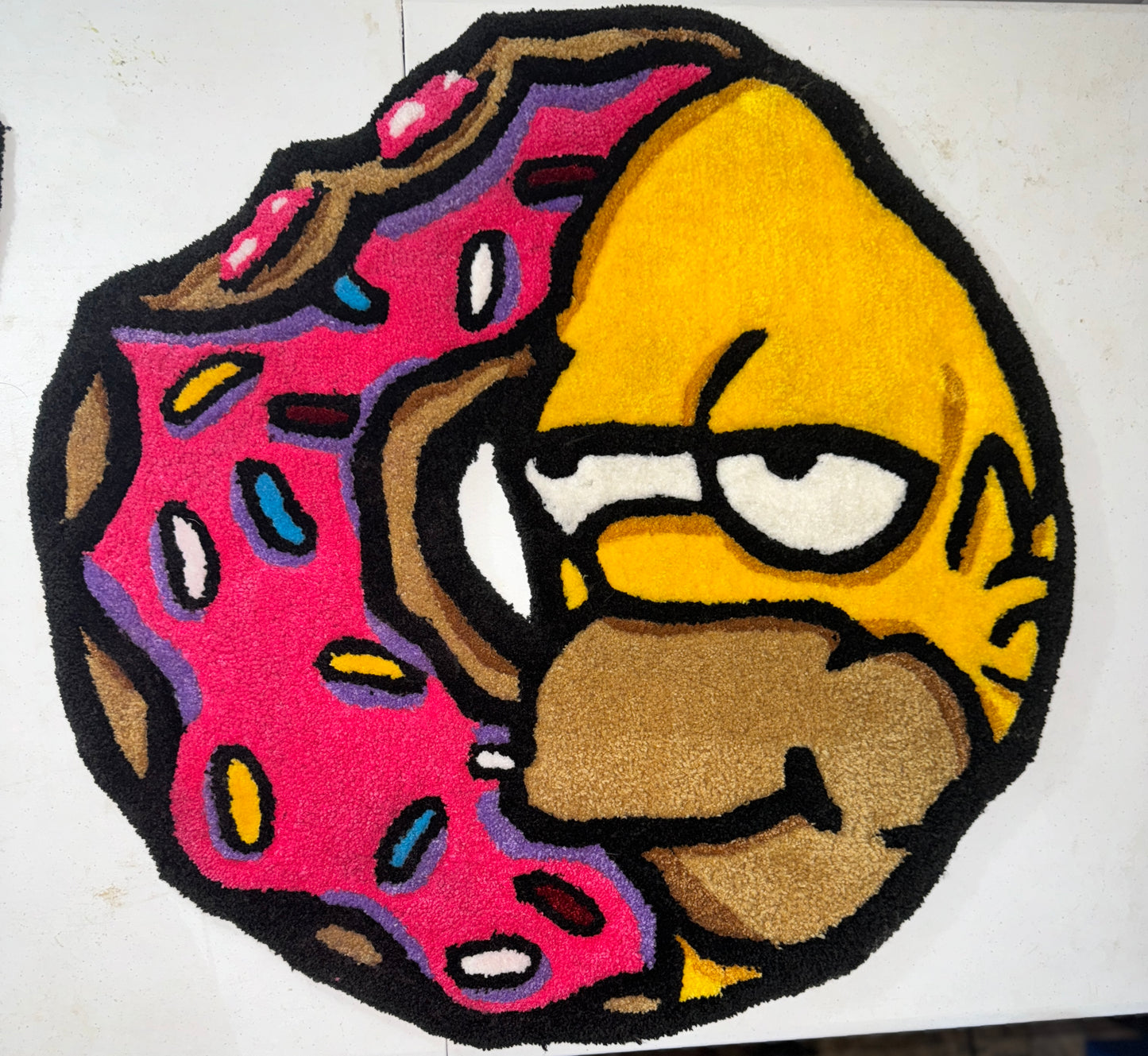 Homer Simpson Donut Rug