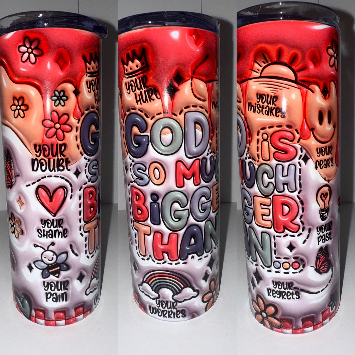 God is Bigger 20oz Stainless Steel Tumbler