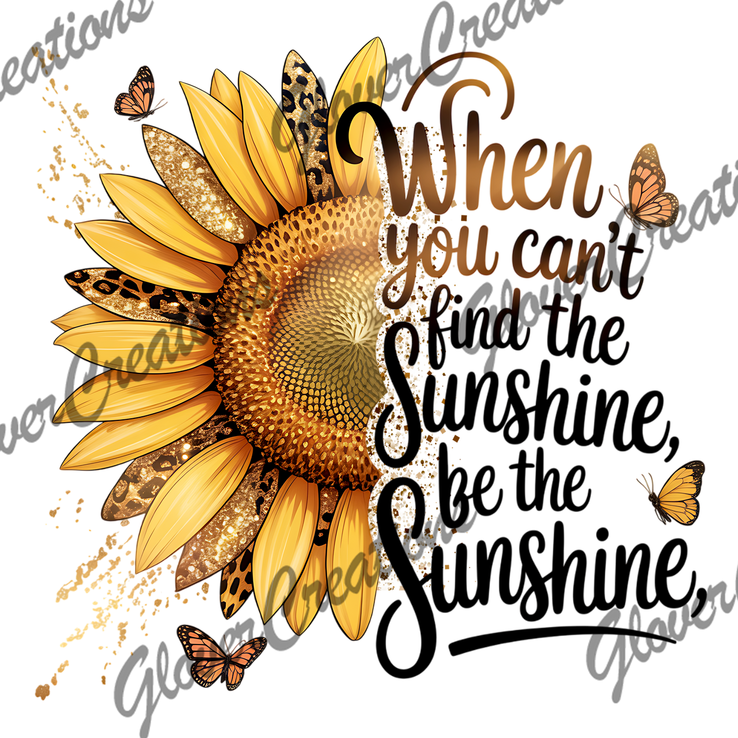 Sunshine Sunflower Direct to Film Ready to Press Heat Transfers