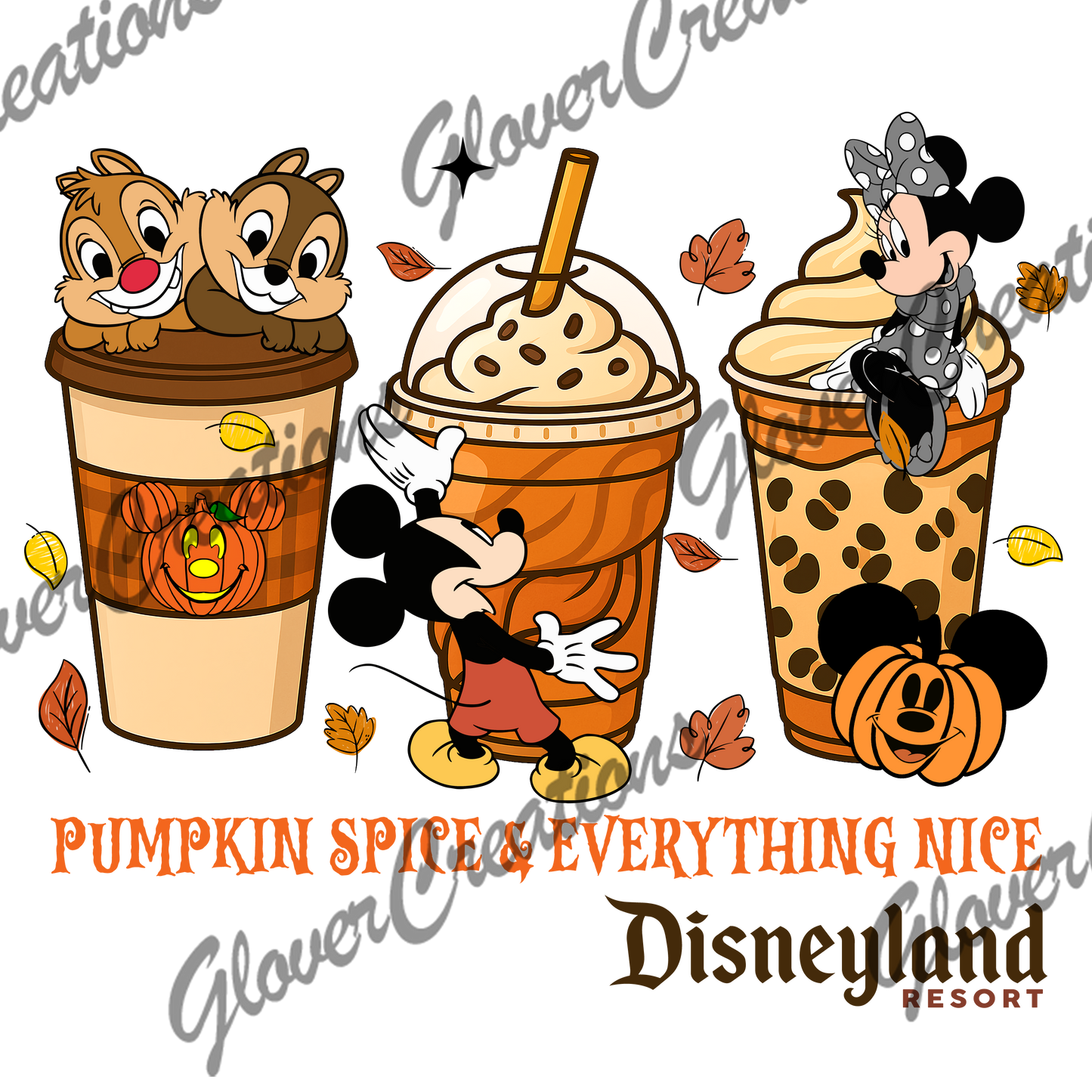 Pumpkin Spice Direct to Film Ready to Press Heat Transfers