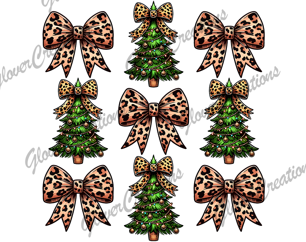 Christmas Collage Direct to Film Ready to Press Heat Transfers