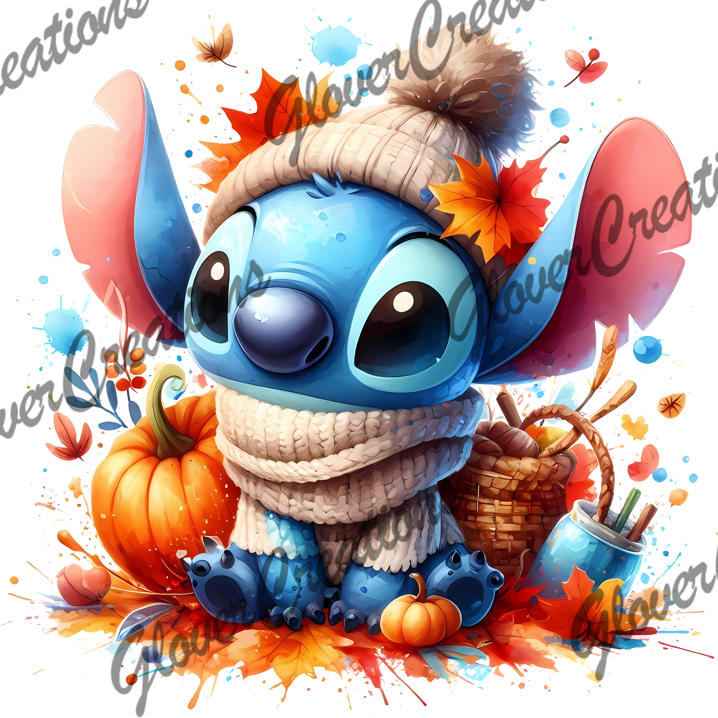 Fall Monster In Leaves Direct to Film Ready to Press Heat Transfers