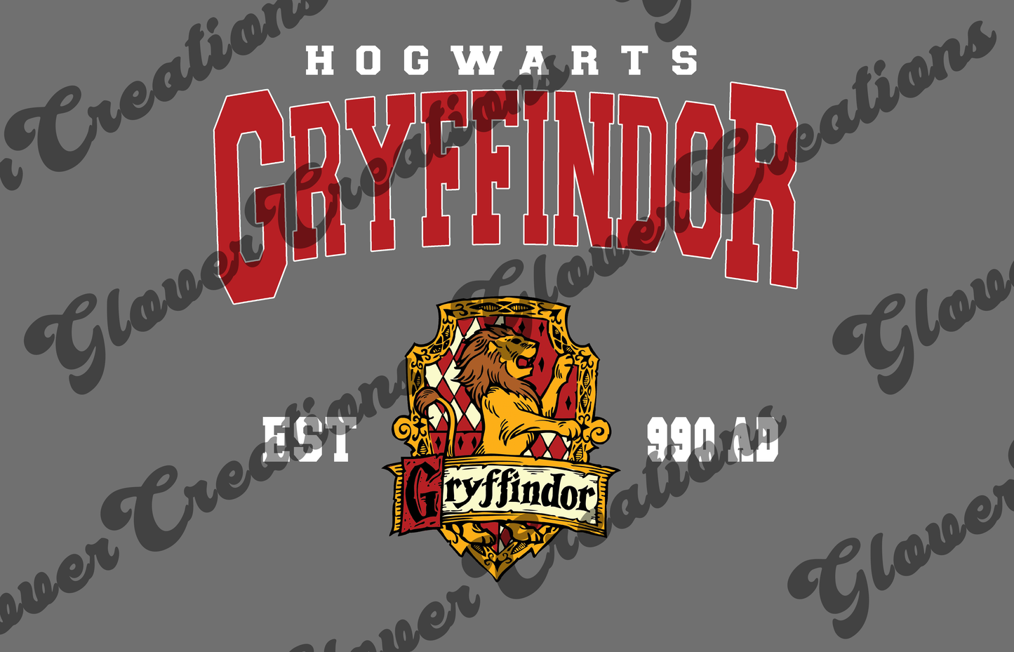 Gryffidor House Direct to Film Ready to Press Heat Transfers