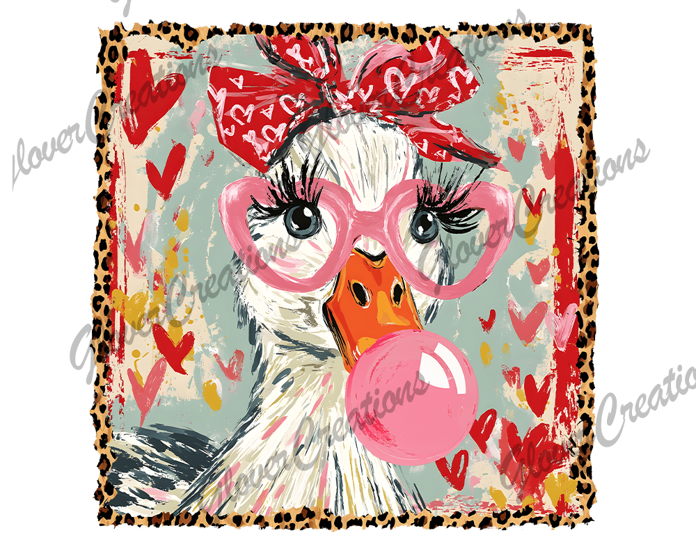 Bubblegum Goose Direct to Film Ready to Press Heat Transfers