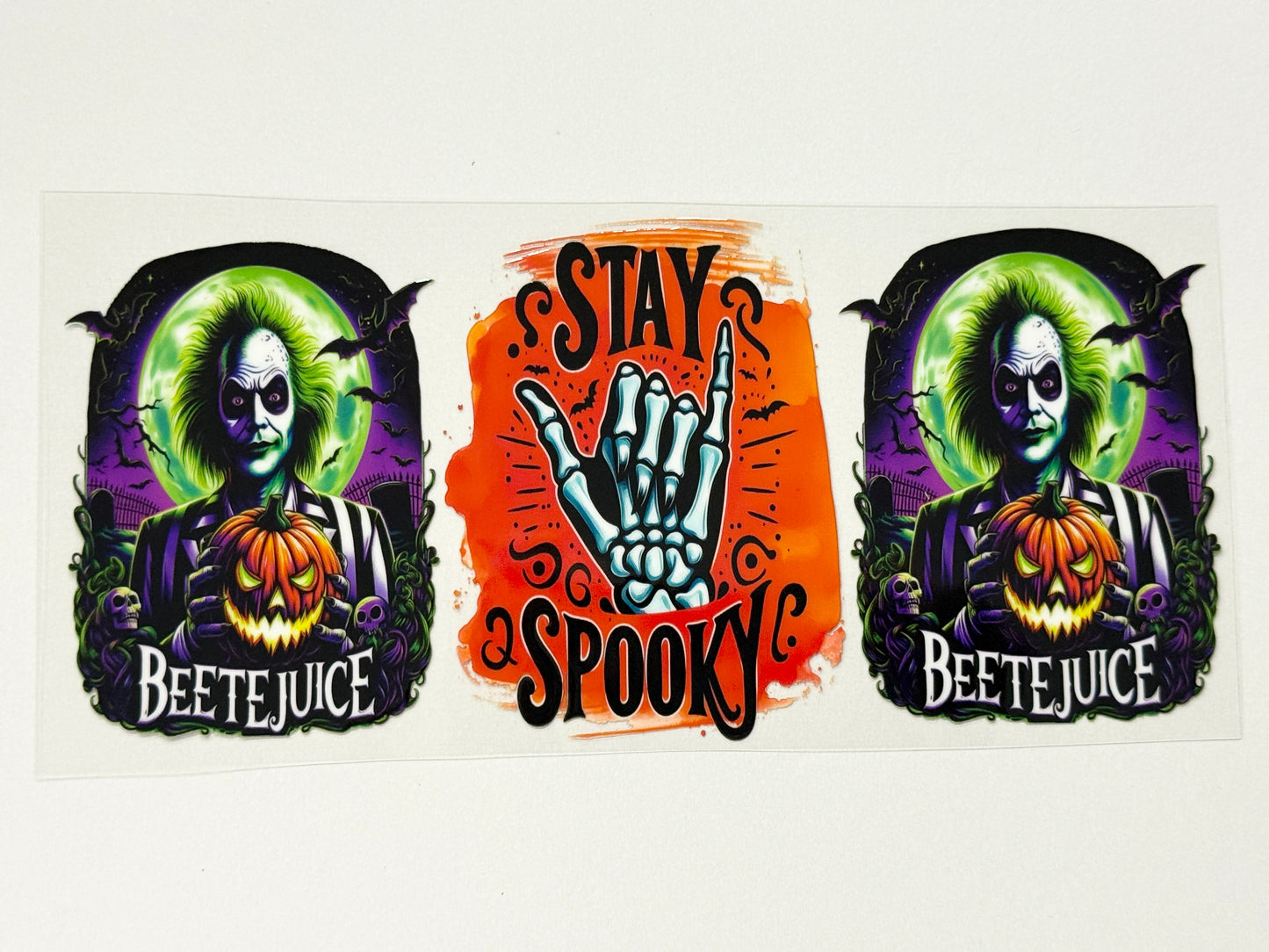 BeetleJuice UV DTF Transfers