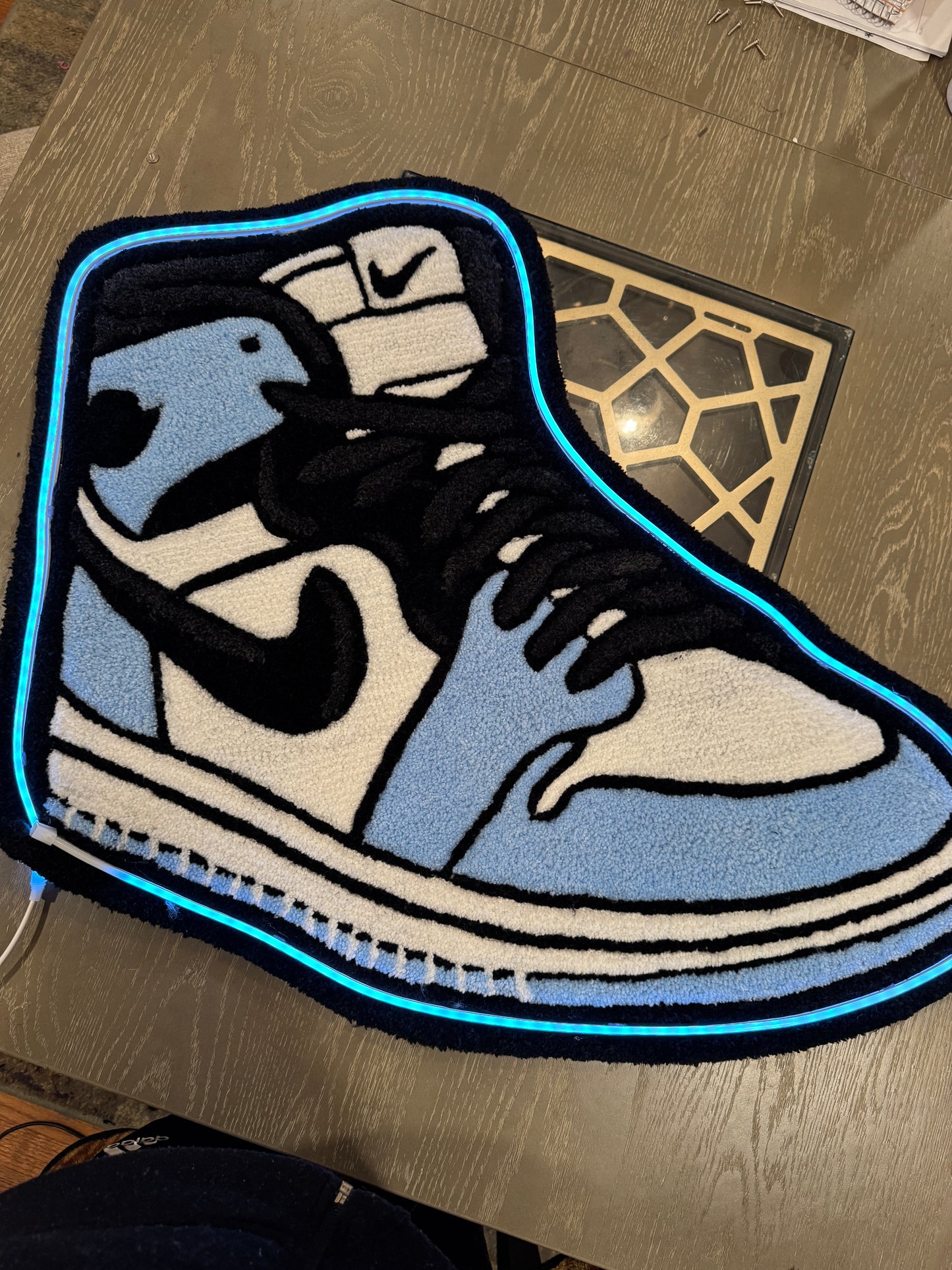 LED Nike Rug (Wall Art)