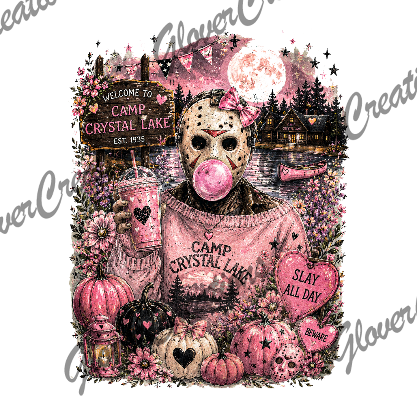 Camp Crystal Lake Direct to Film Ready to Press Heat Transfers