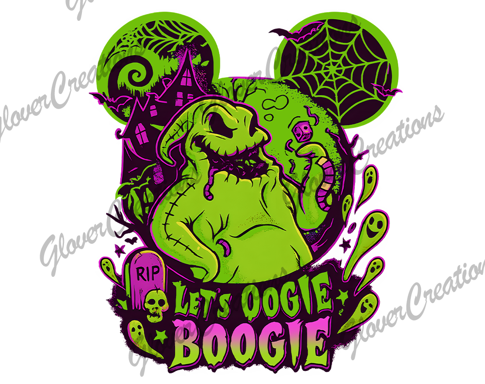 Let's Oogie Boogie Direct to Film Ready to Press Heat Transfers