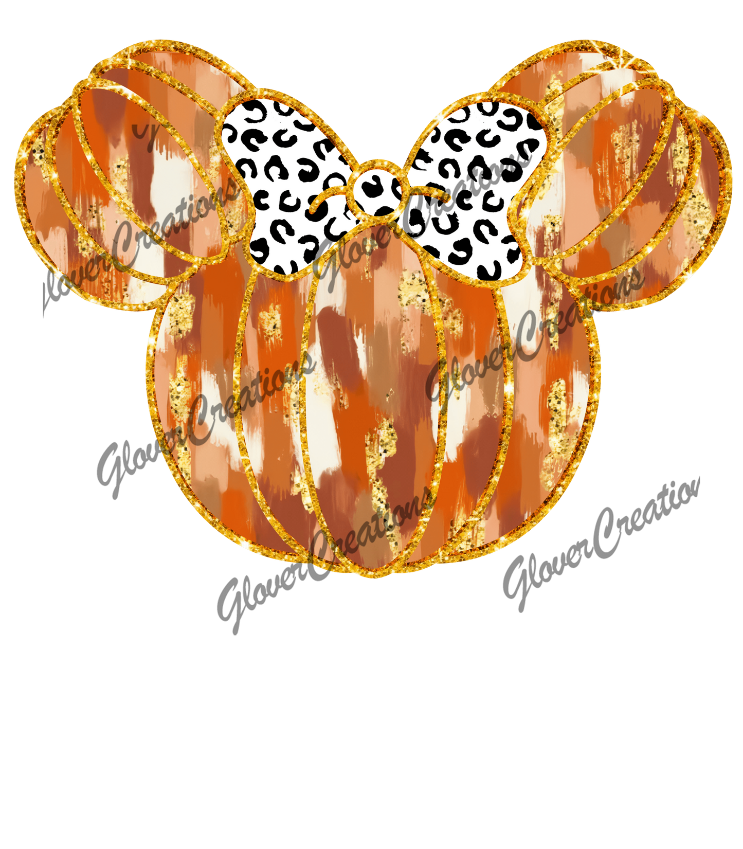 MickeyPumpkin Head Direct to Film Ready to Press Heat Transfers