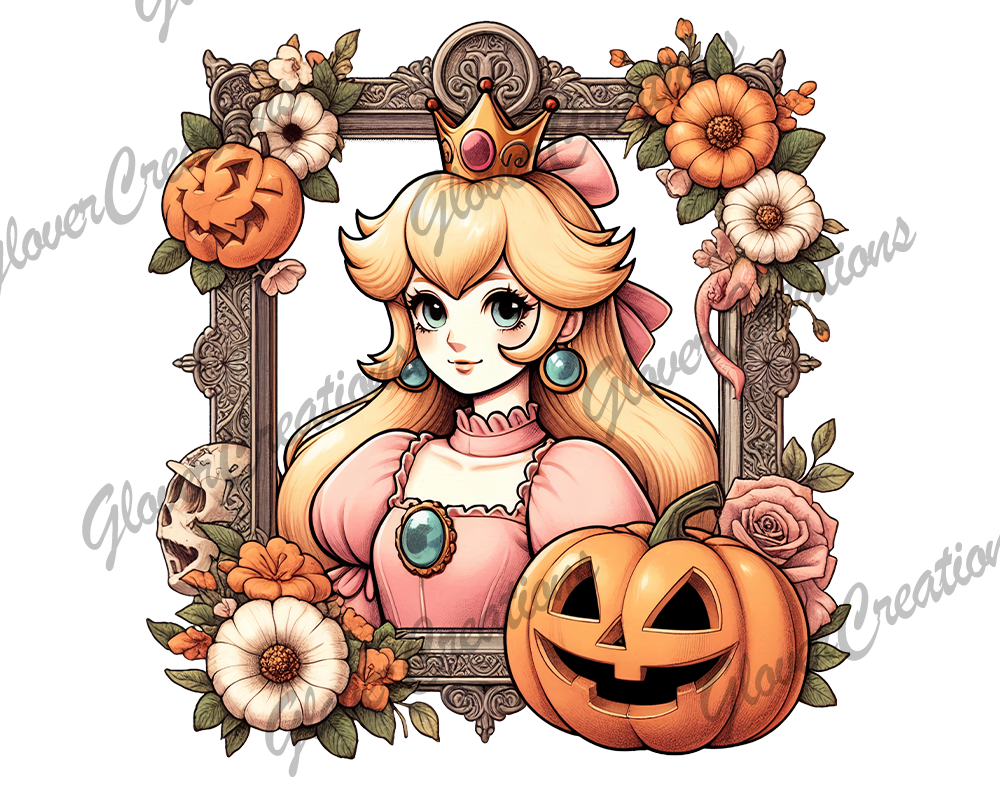 Child Size Peaches Halloween Direct to Film Ready to Press Heat Transfers