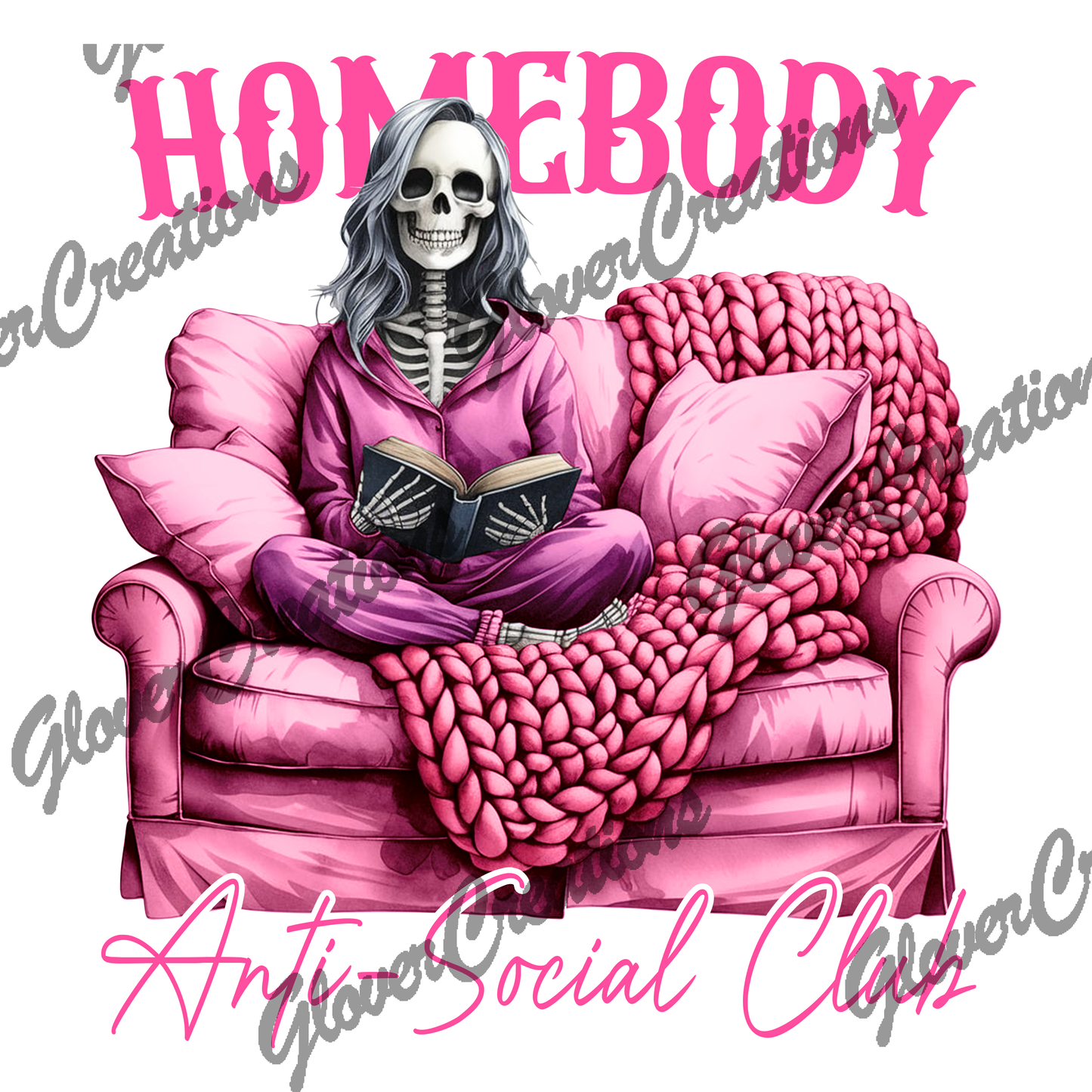 Pink HomeBody Direct to Film Ready to Press Heat Transfers