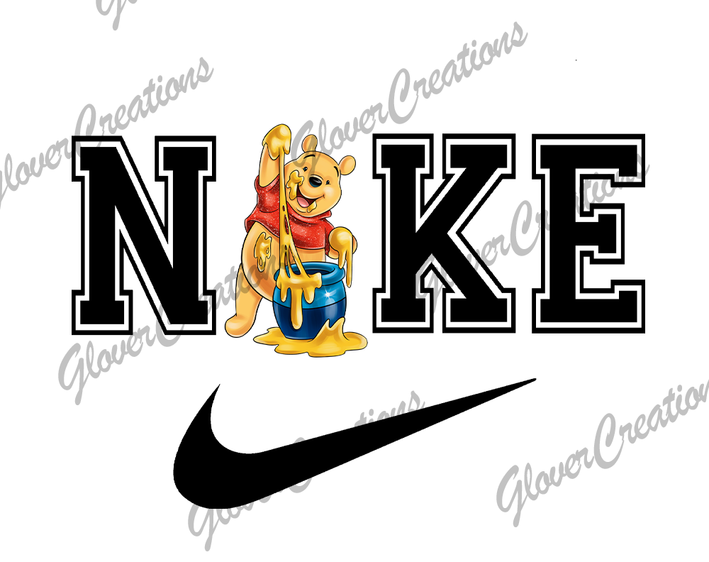 Pooh Honey NKE Direct to Film Ready to Press Heat Transfers