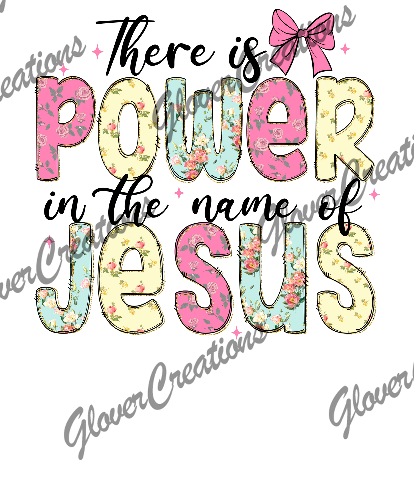 Power of Jesus Direct to Film Ready to Press Heat Transfers