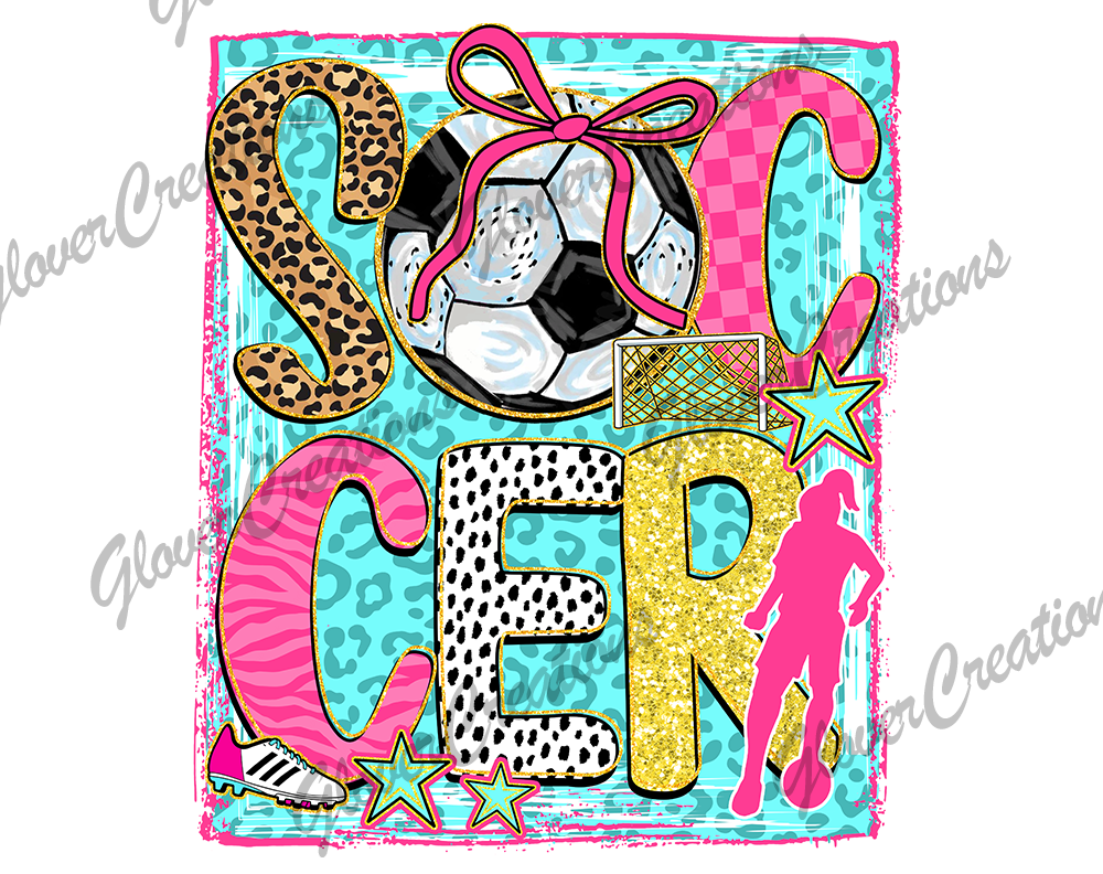 Soccer Girls Direct to Film Ready to Press Heat Transfer