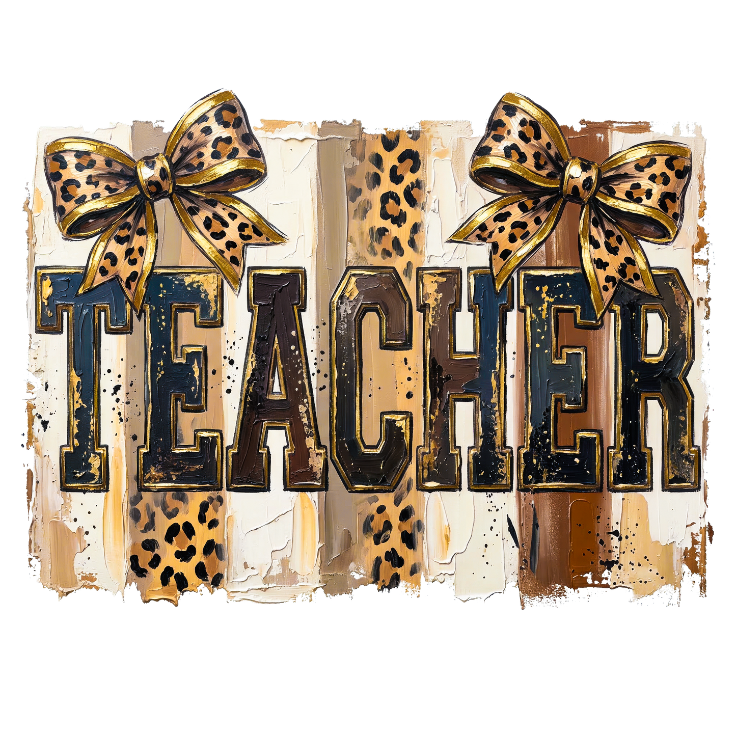 Teacher Cheetah Direct to Film Ready to Press Heat Transfers