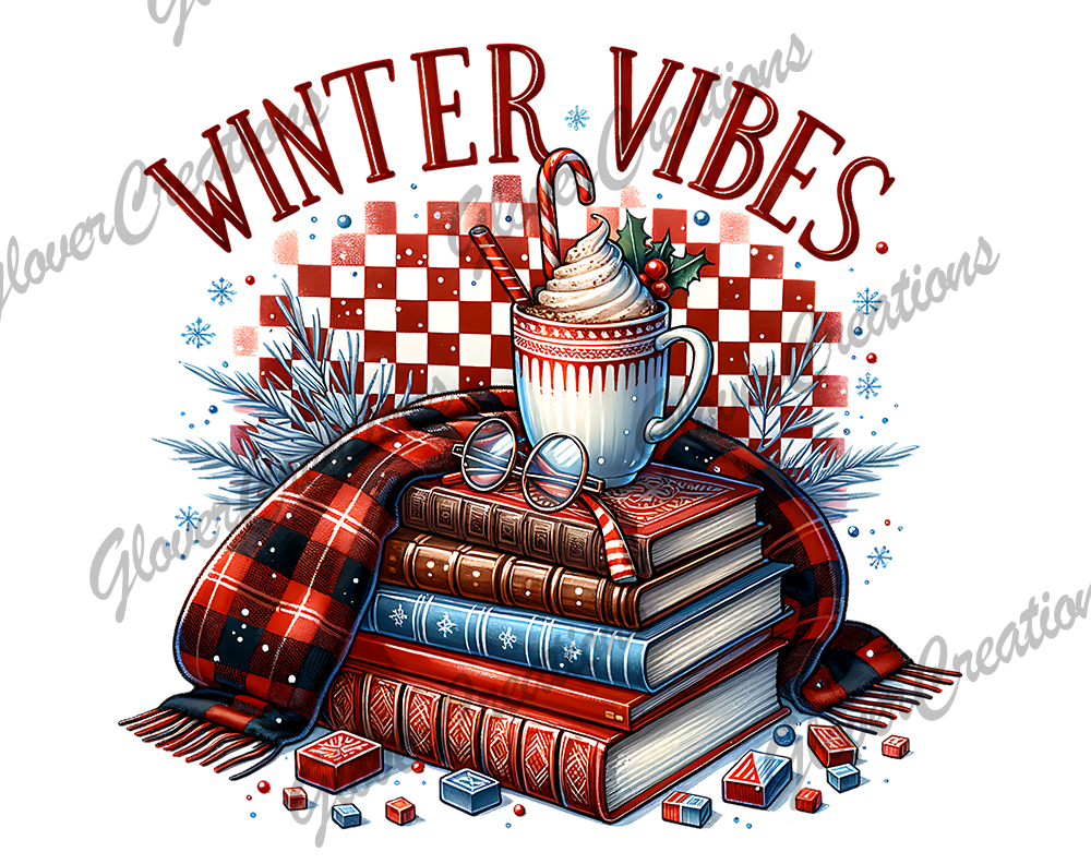 Winter Vibes Direct to Film Ready to Press Heat Transfers