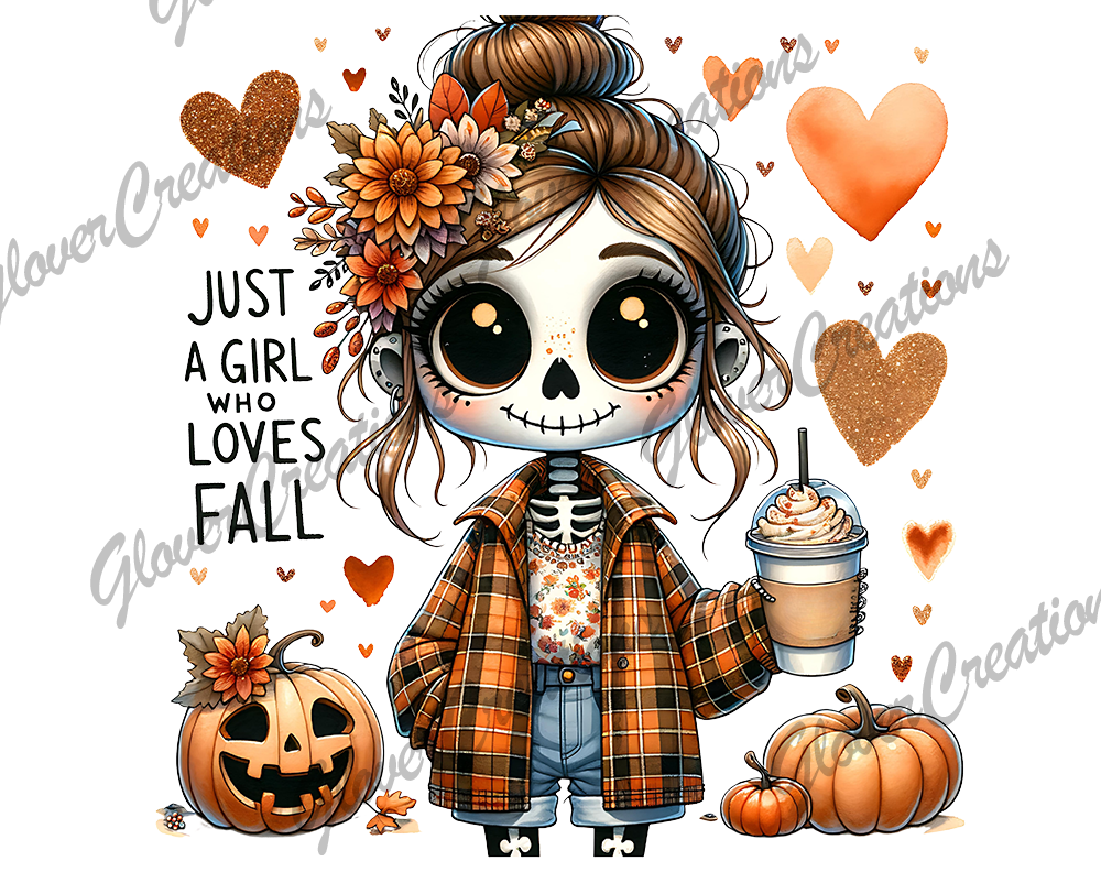 Just a girl who loves Fall Direct to Film Ready to Press Heat Transfers