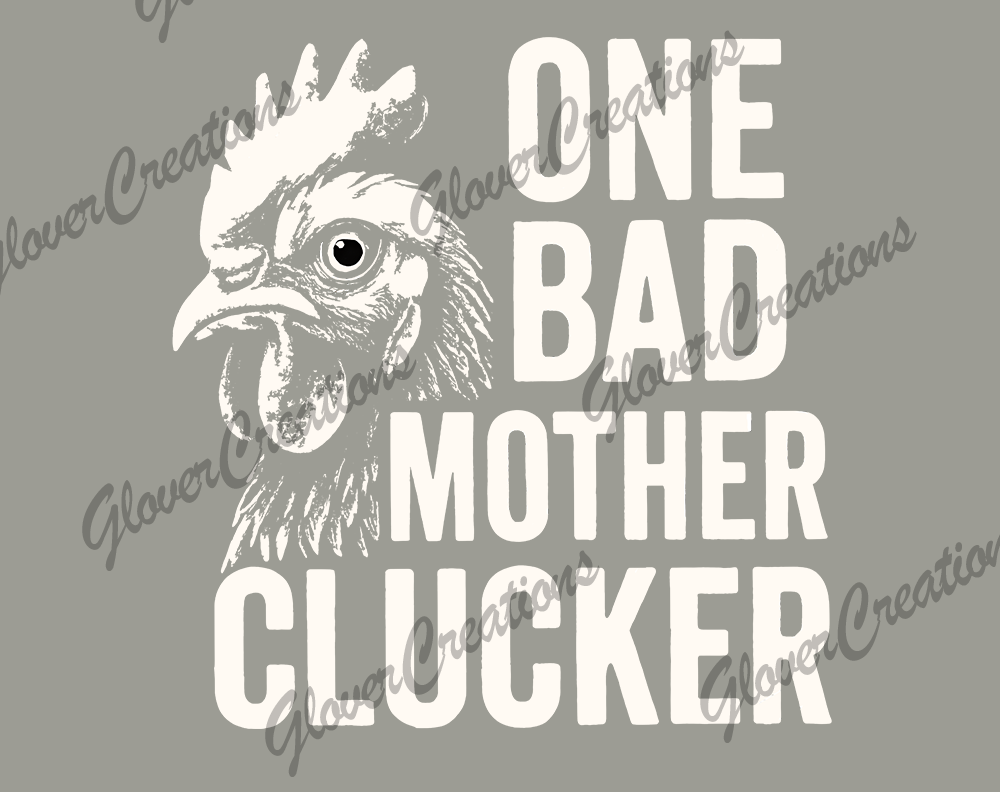 bad chicken Direct to Film Ready to Press Heat Transfers