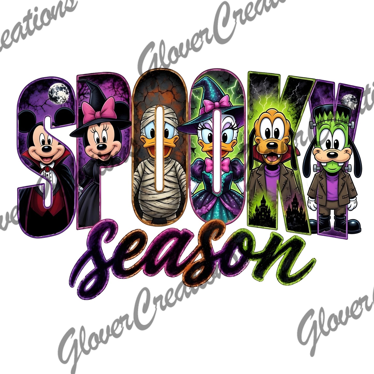 Spooky Season Cartoon Friends