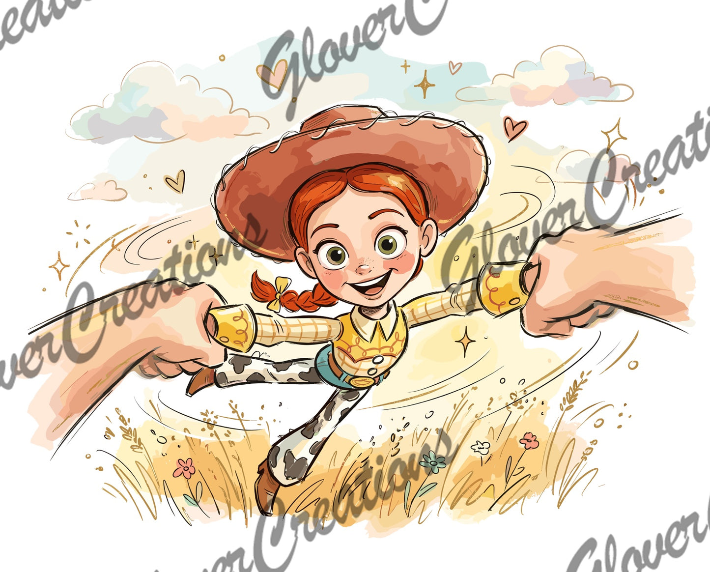 Happy Cowgirl Friendship Adventure