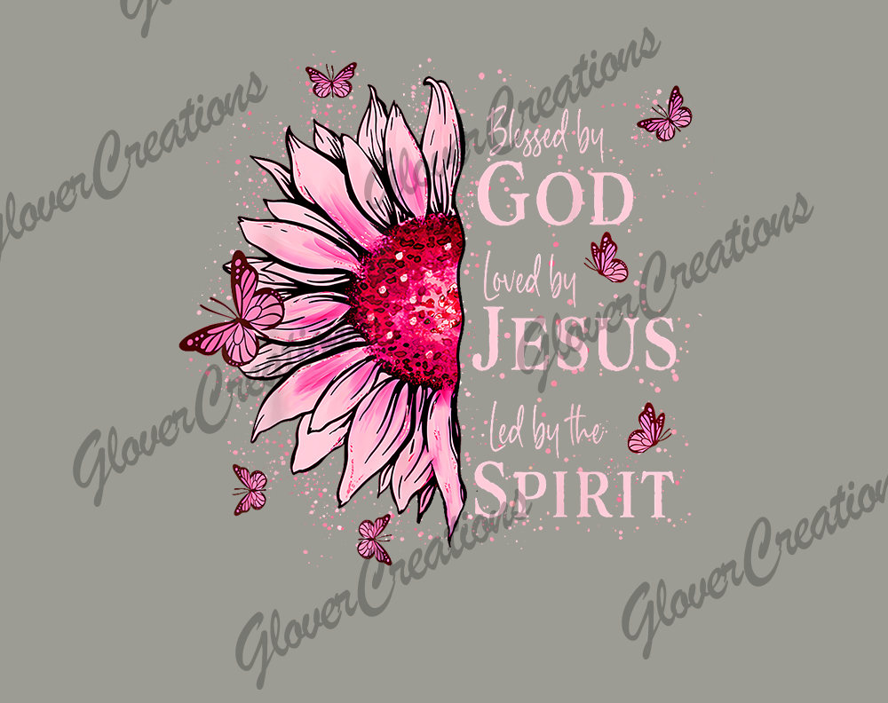 Child Size God flower Direct to Film Ready to Press Heat Transfers