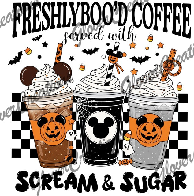 Freshly Bood Coffee Direct to Film Ready to Press Heat Transfers