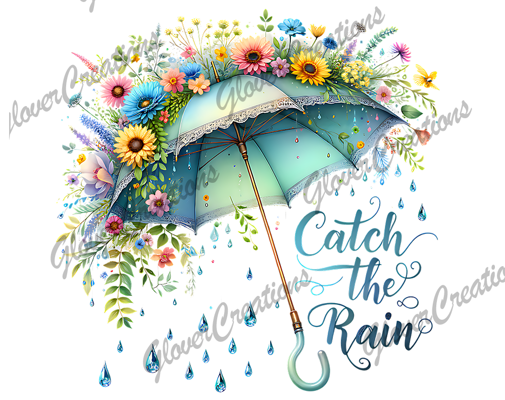 Catch The Rain Direct to Film Ready to Press Heat Transfers