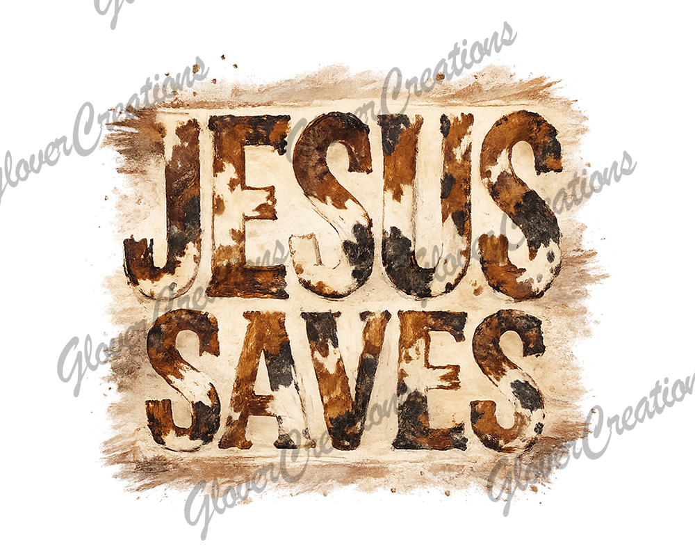Jesus savesDirect to Film Ready to Press Heat Transfers