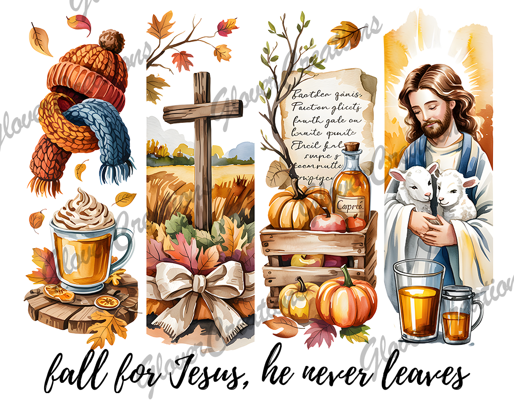 Fall For Jesus Direct to Film Ready to Press Heat Transfers