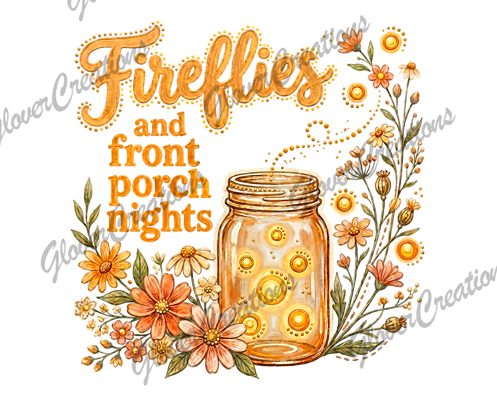 Firefly Jar Direct to Film Ready to Press Heat Transfers