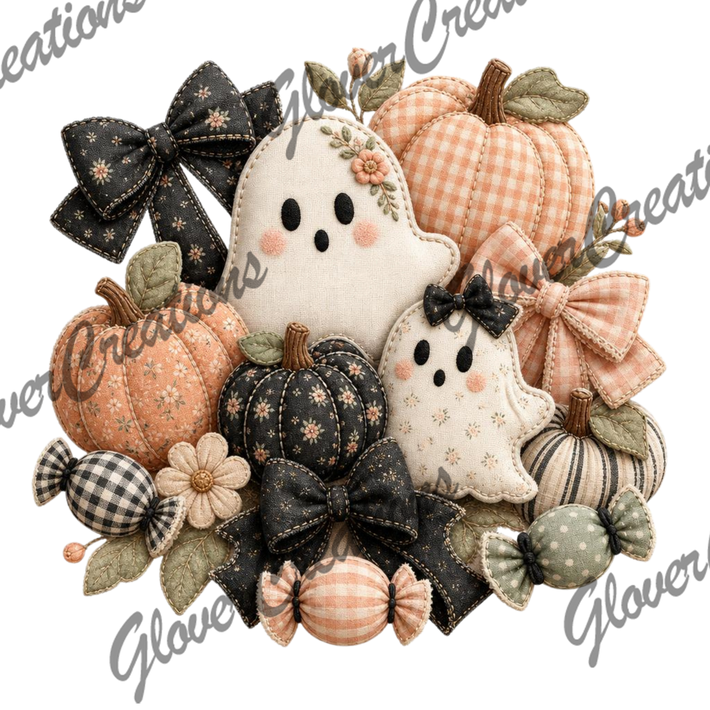 Faux Patch Halloween Direct to Film Ready to Press Heat Transfers