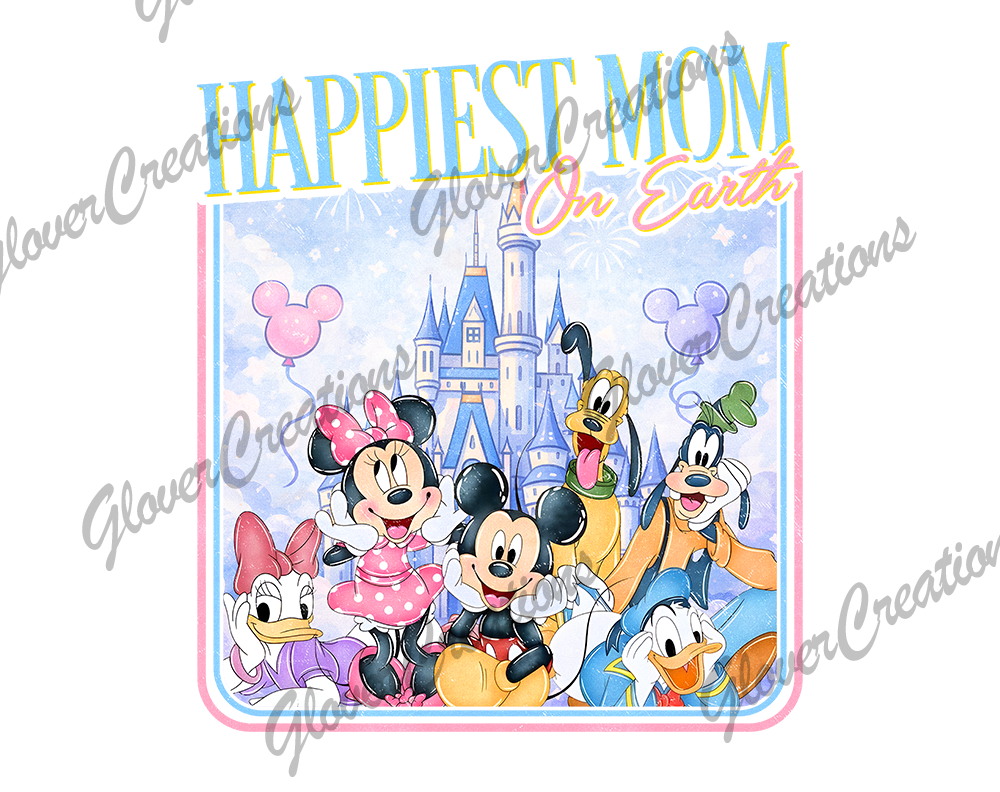 Happiest Mom Direct to Film Ready to Press Heat Transfer