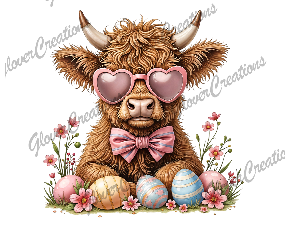 Highland Easter Direct to Film Ready to Press Heat Transfers