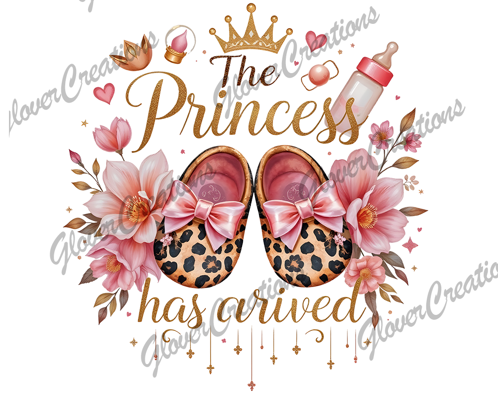 8 Inch Child Size Princess Has Arrived Direct to Film Ready to Press Heat Transfers