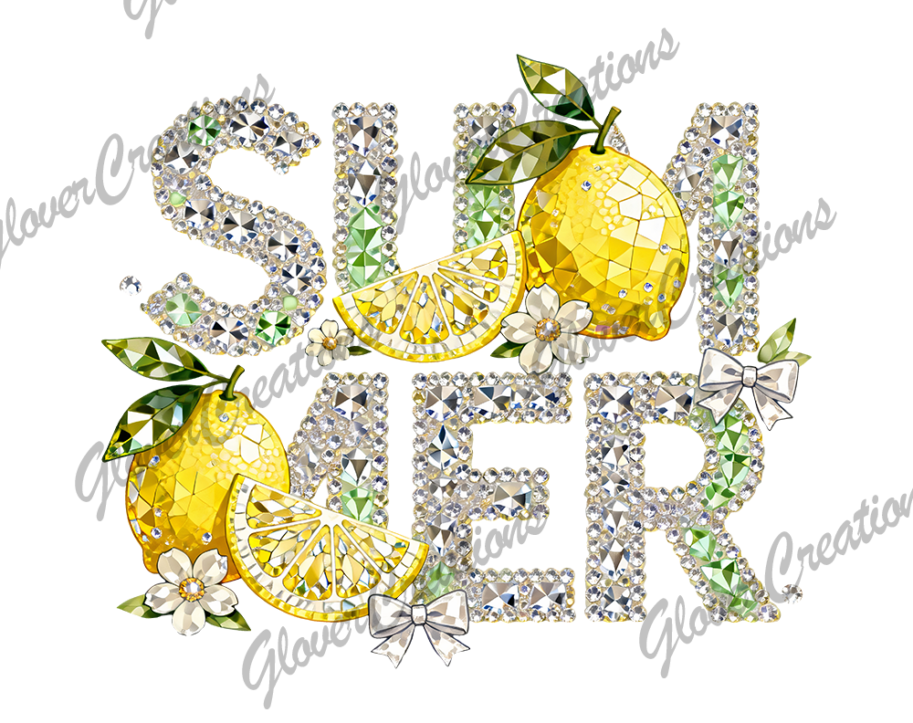 Lemony Summer Direct to Film Ready to Press Heat Transfer