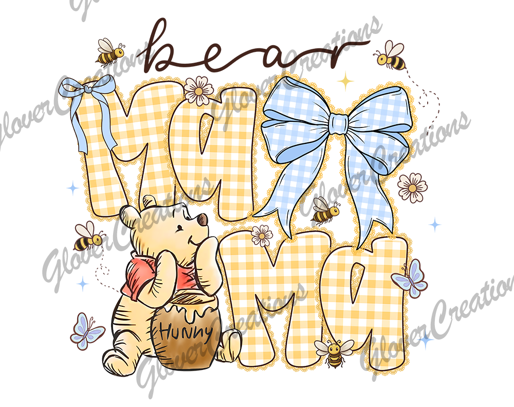 Mama Bear Direct to Film Ready to Press Heat Transfer