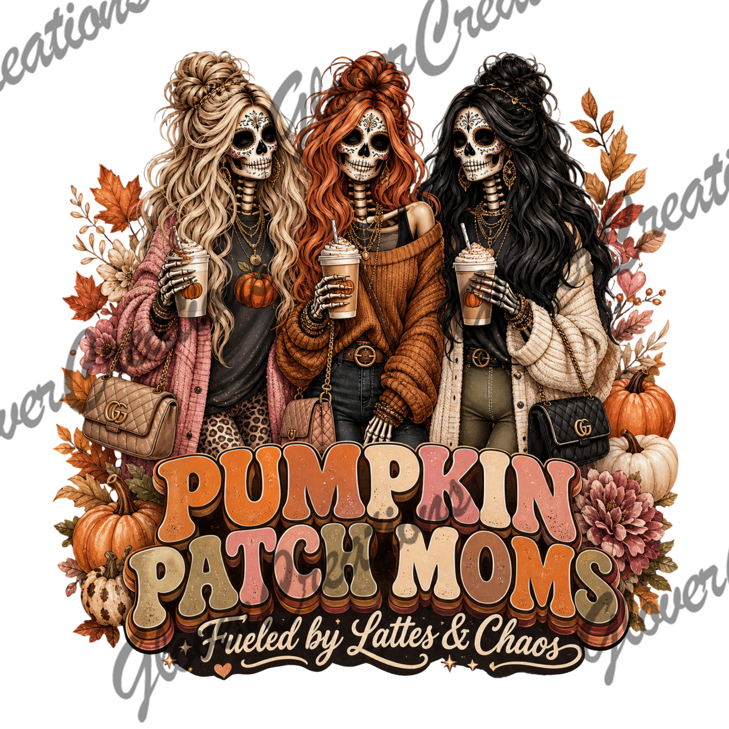 Pumpkin Patch Moms Direct to Film Ready to Press Heat Transfers