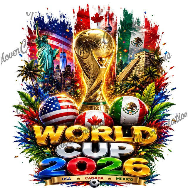 World Cup Direct to Film Ready to Press Heat Transfers