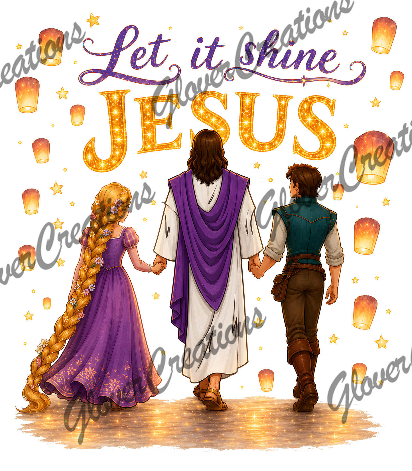 Let It Shine Jesus Direct to Film Ready to Press Heat Transfers