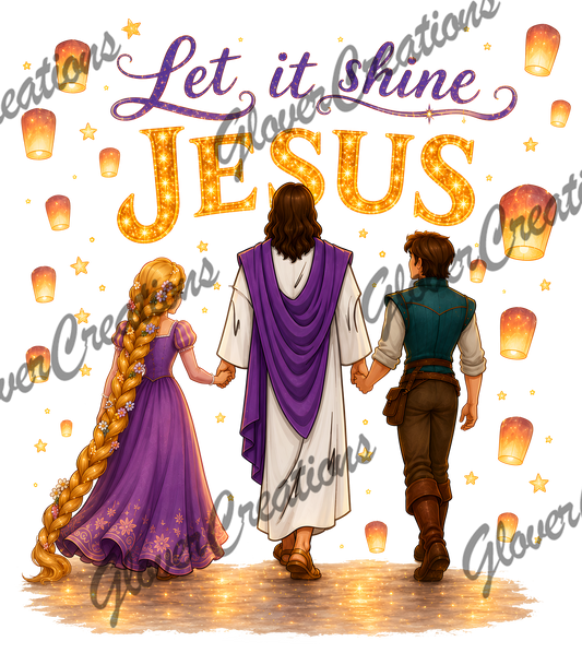 Let It Shine Jesus Direct to Film Ready to Press Heat Transfers