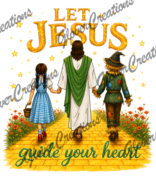 Yellow Brick Road Jesus Direct to Film Ready to Press Heat Transfers