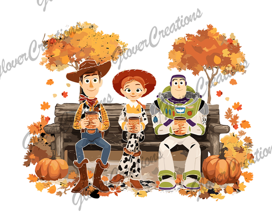 Toy Story Fall Direct to Film Ready to Press Heat Transfers