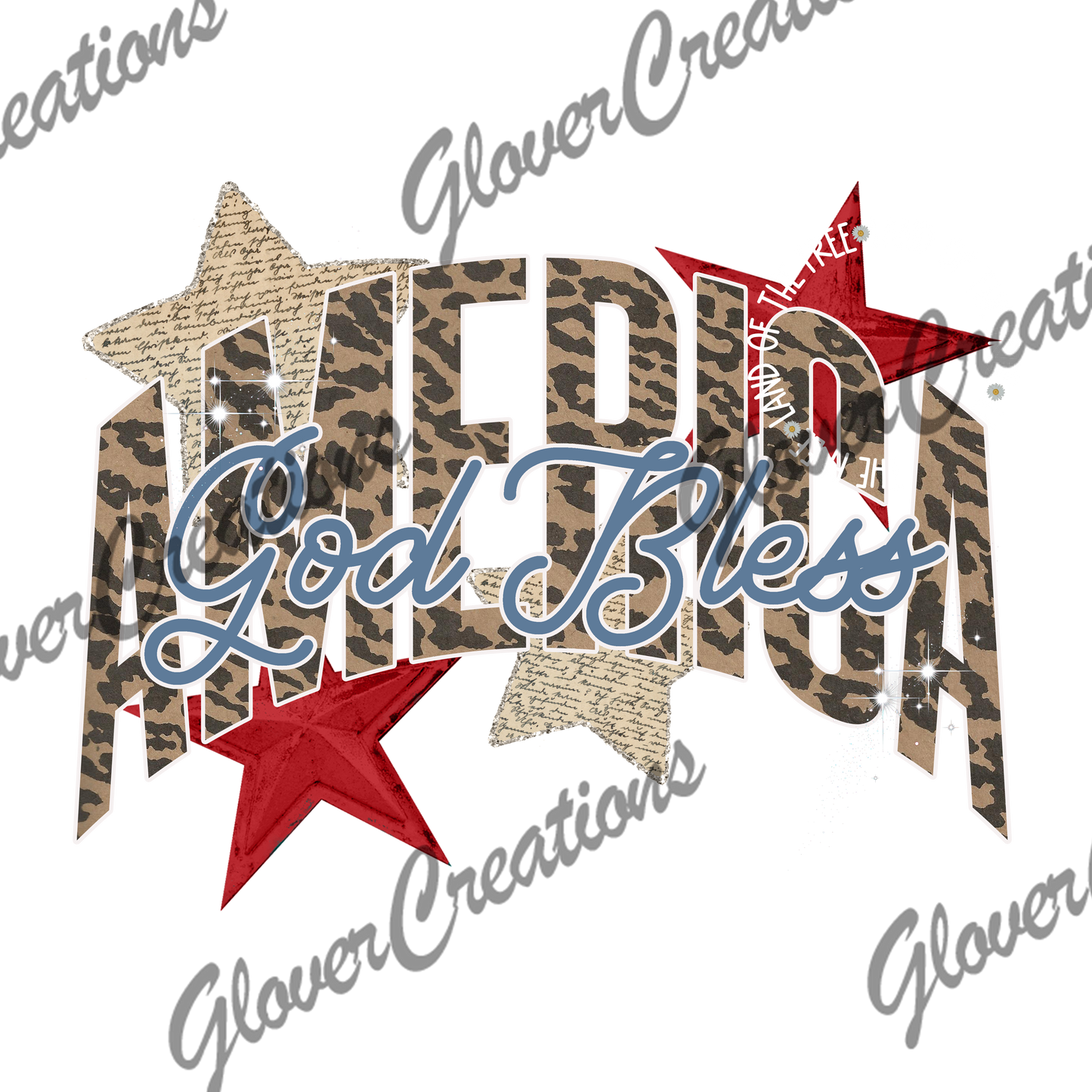 God Bless America Direct to Film Ready to Press Heat Transfers