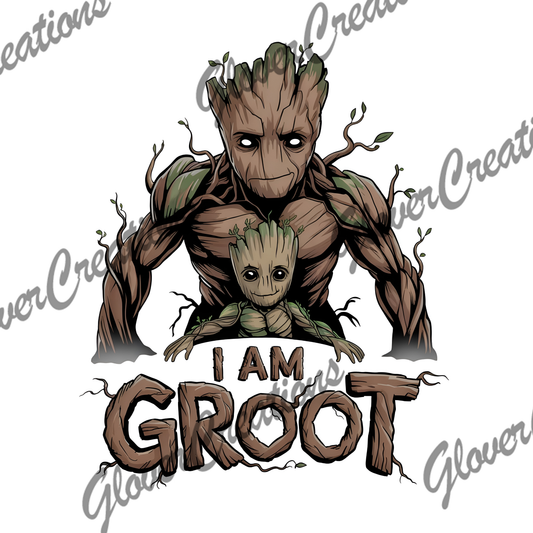 I Am Groot Direct to Film Ready to Press Heat Transfers