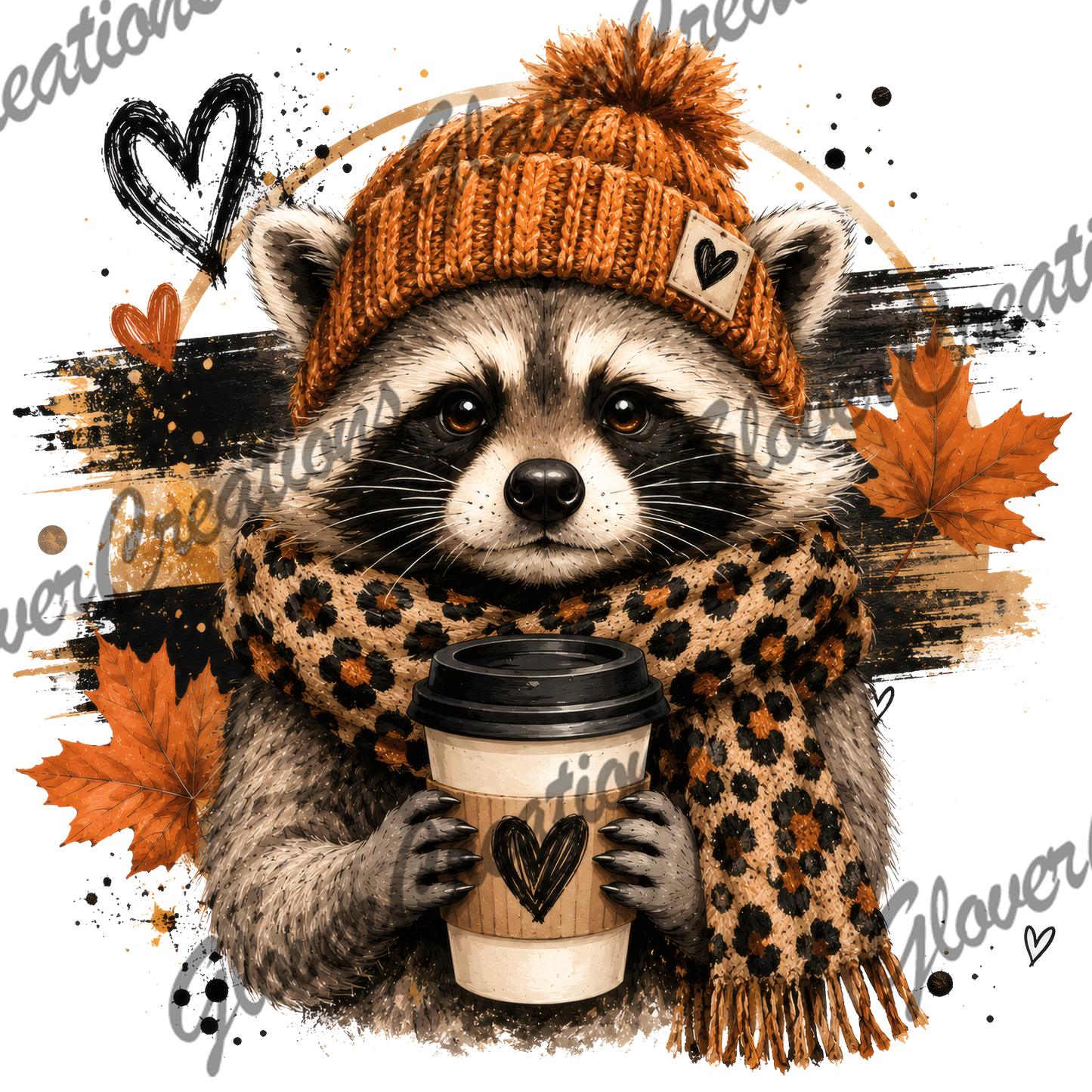Trash Panda Coffee Direct to Film Ready to Press Heat Transfers