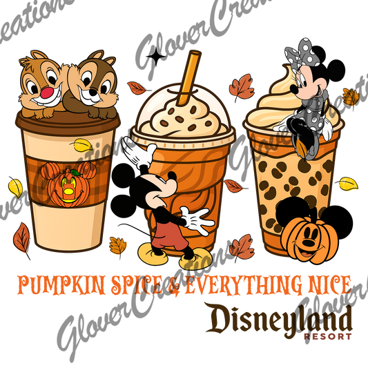 Pumpkin Spice Direct to Film Ready to Press Heat Transfers