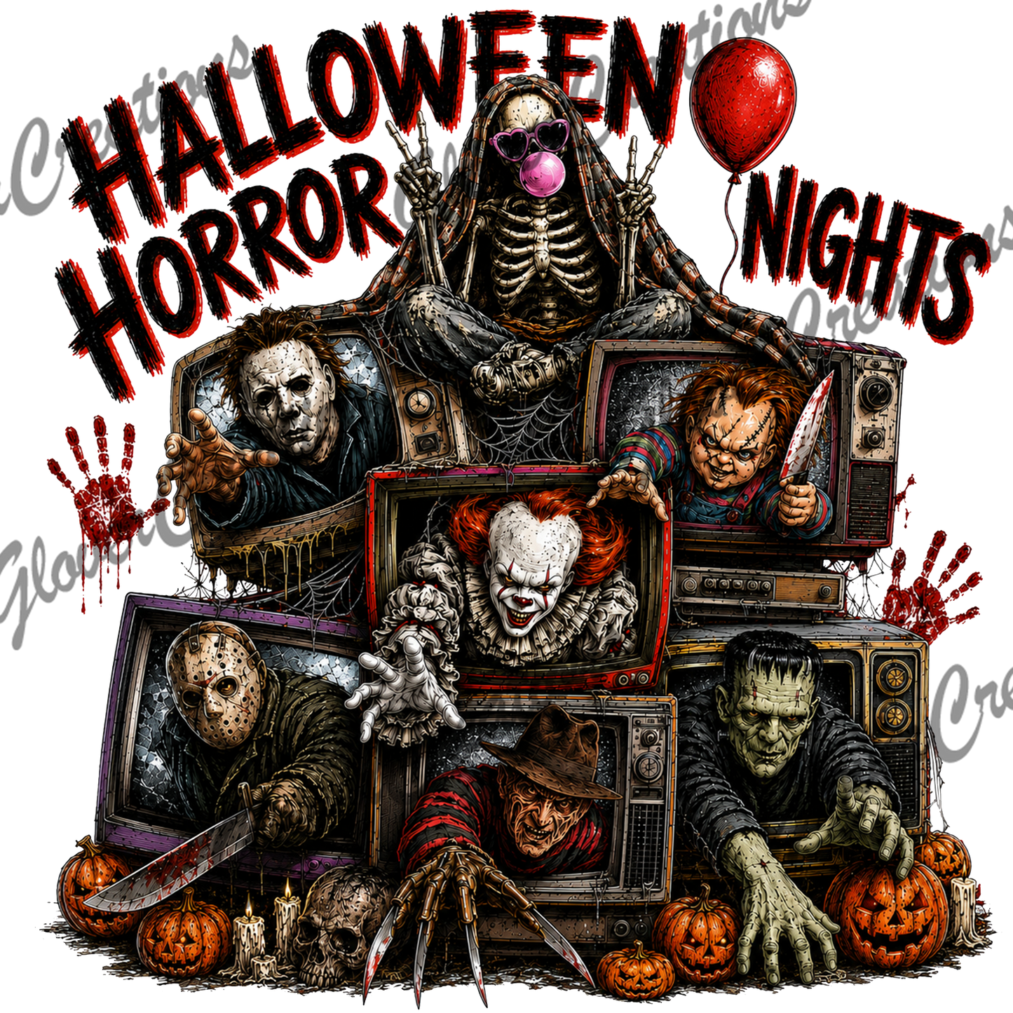 Halloween Horror Nights Direct to Film Ready to Press Heat Transfers