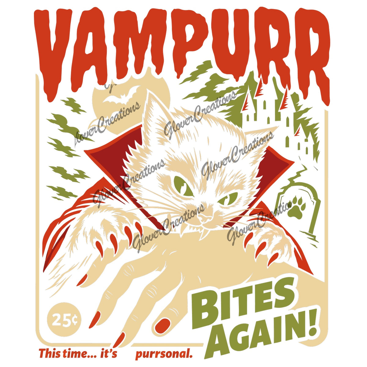 Vampurr Bites Again Direct To Film Ready To Press Heat Transfers