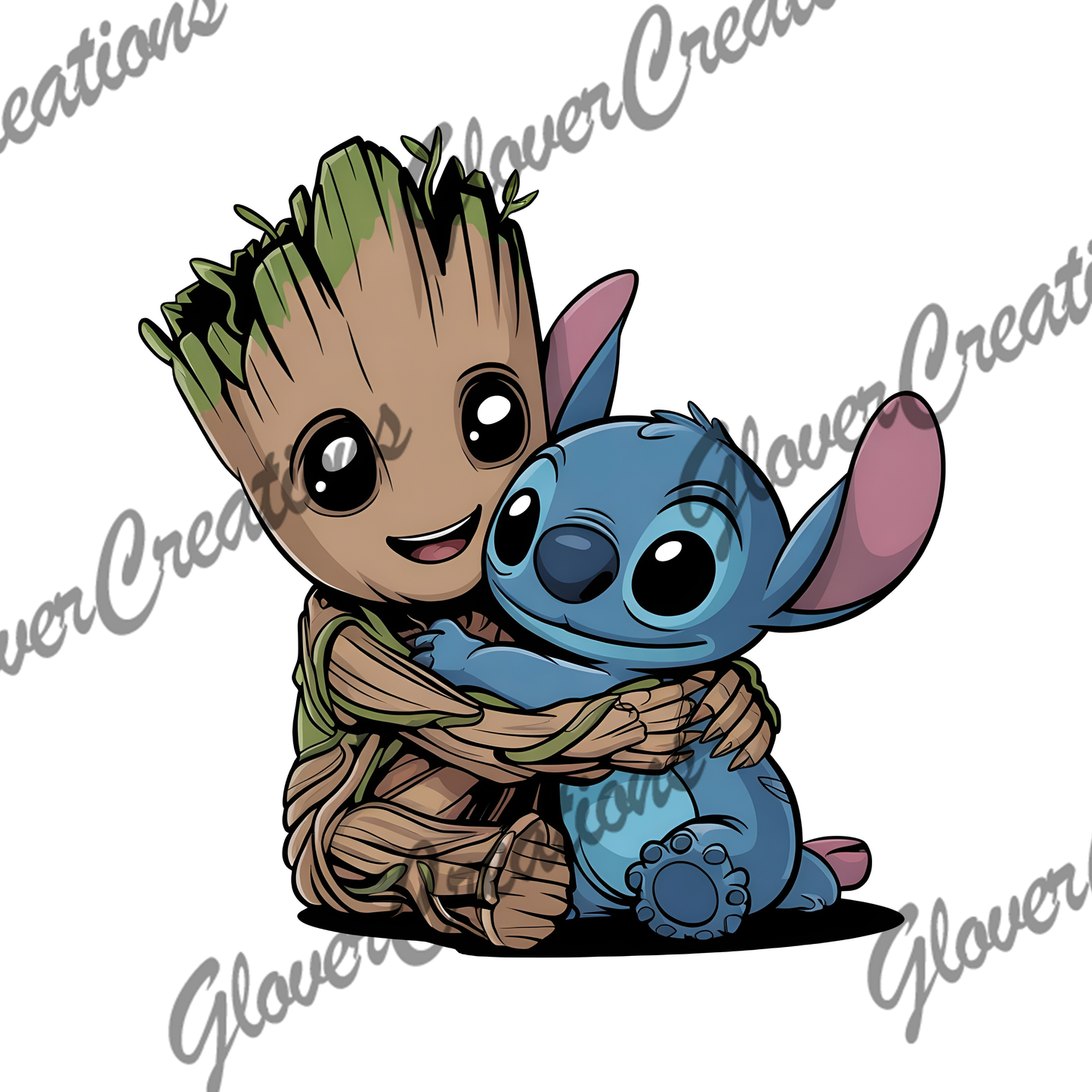 Groot And Blue Monster Direct to Film Ready to Press Heat Transfers